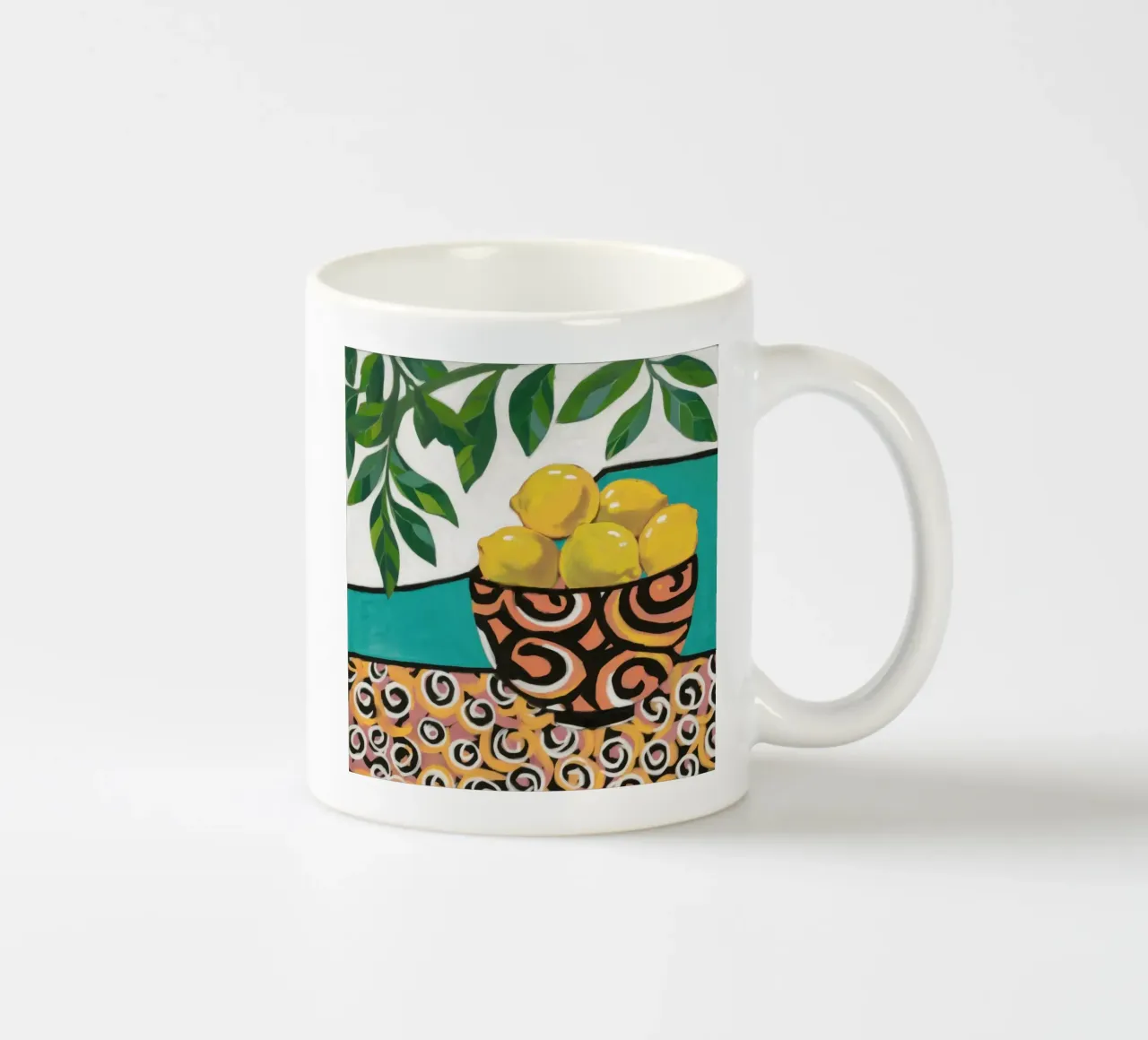 Ciotola di limone Immobile tazza in ceramica da Obs Canvas