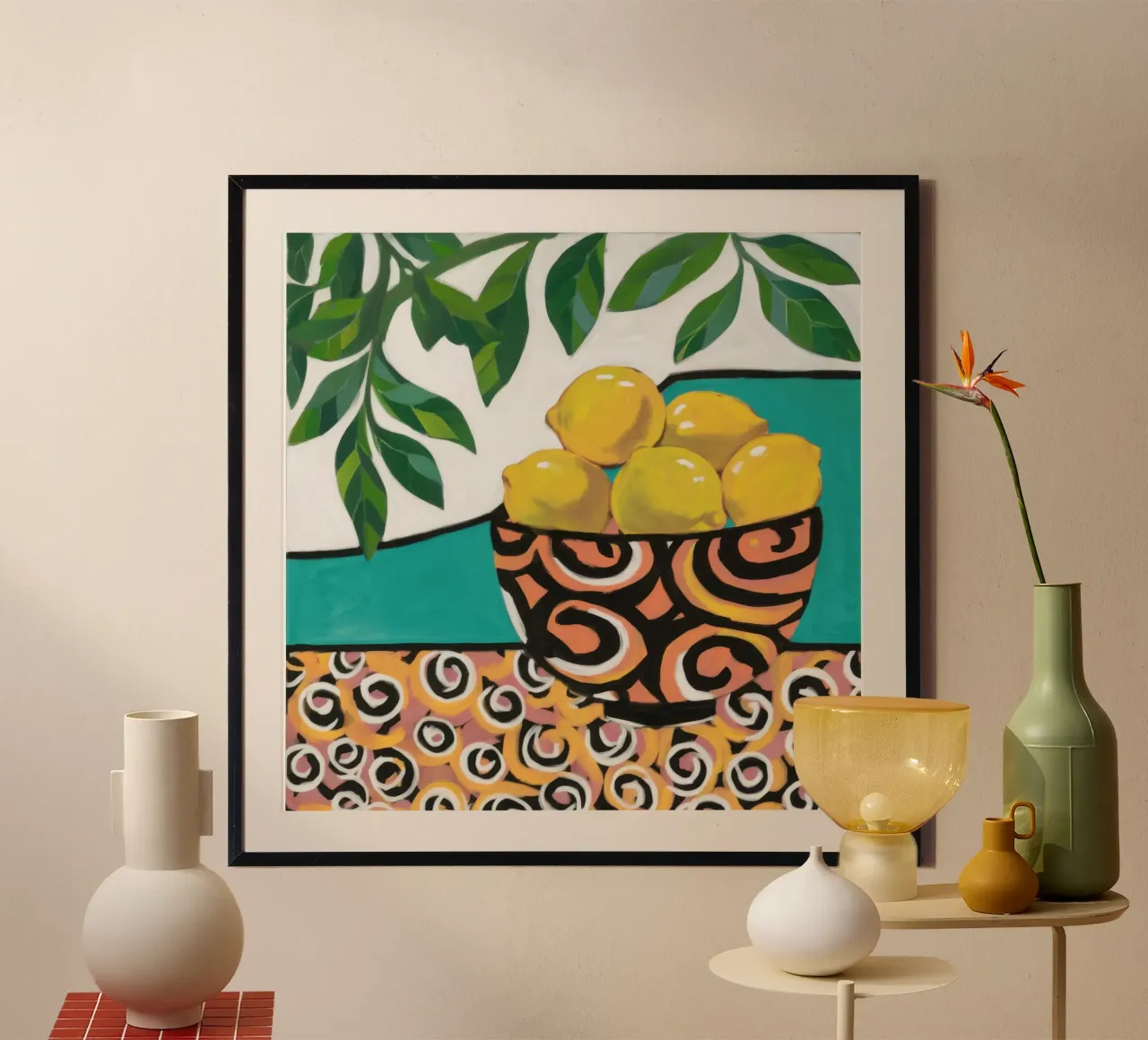 Zitronenschale Stille Hahnemühle von Obs Canvas