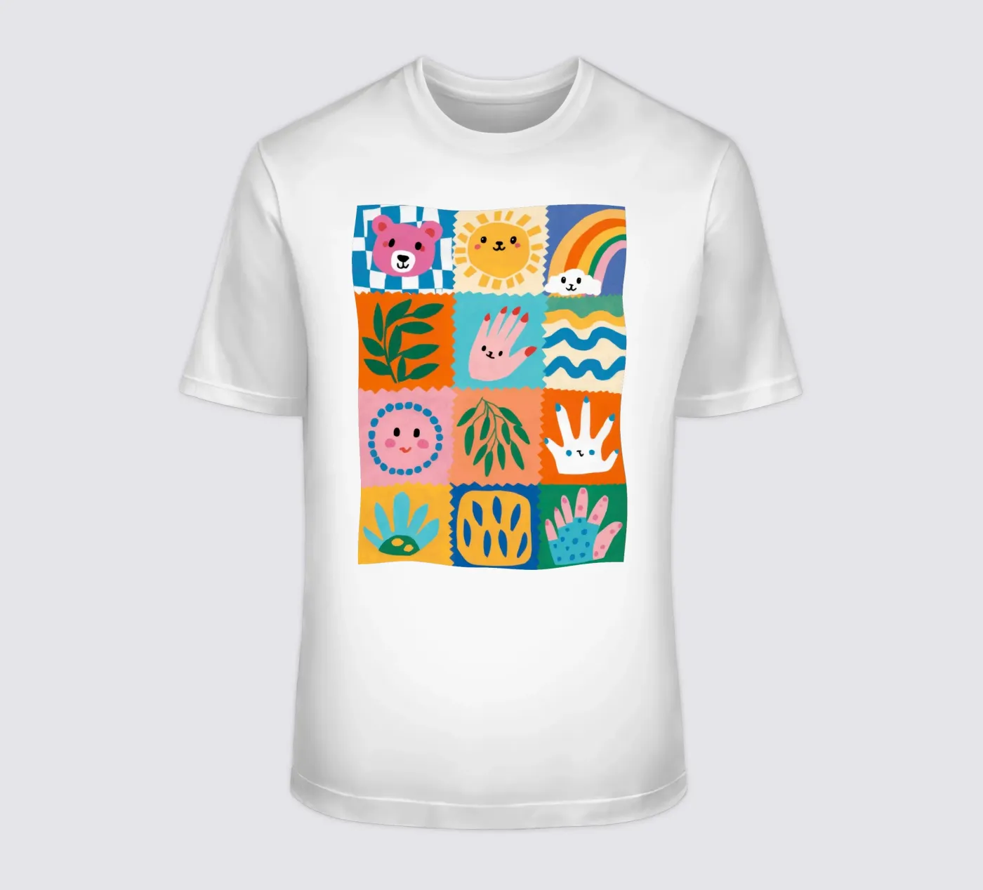 Personaggio carino Patchwork t-shirt da Selene Shade
