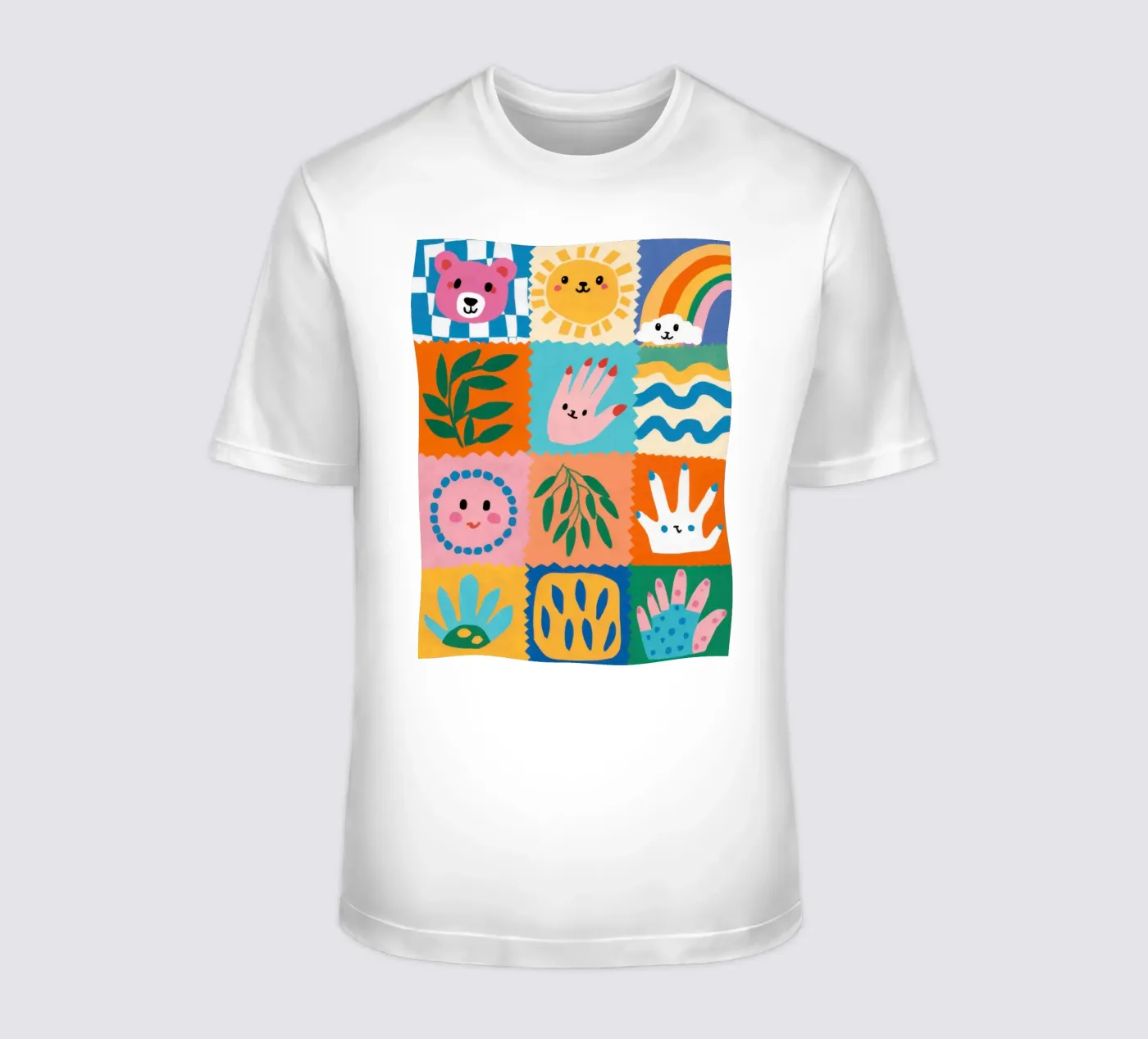 Personaggio carino Patchwork t-shirt da Selene Shade