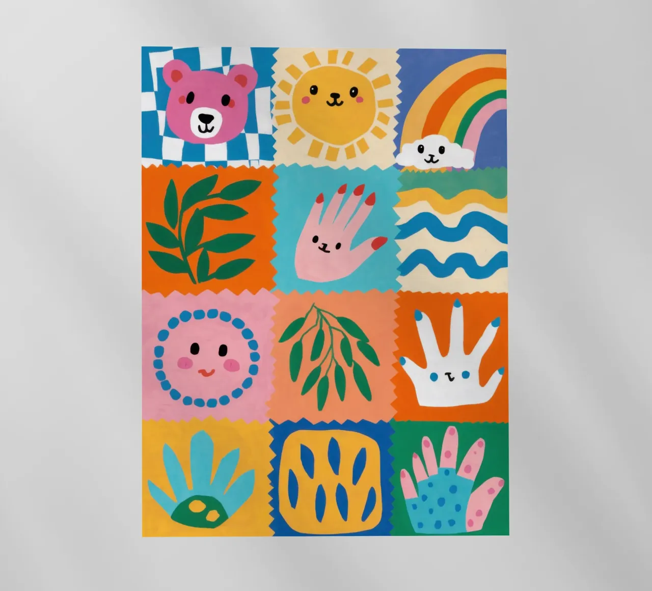 Cute Character Patchwork pellicola backlit da Selene Shade