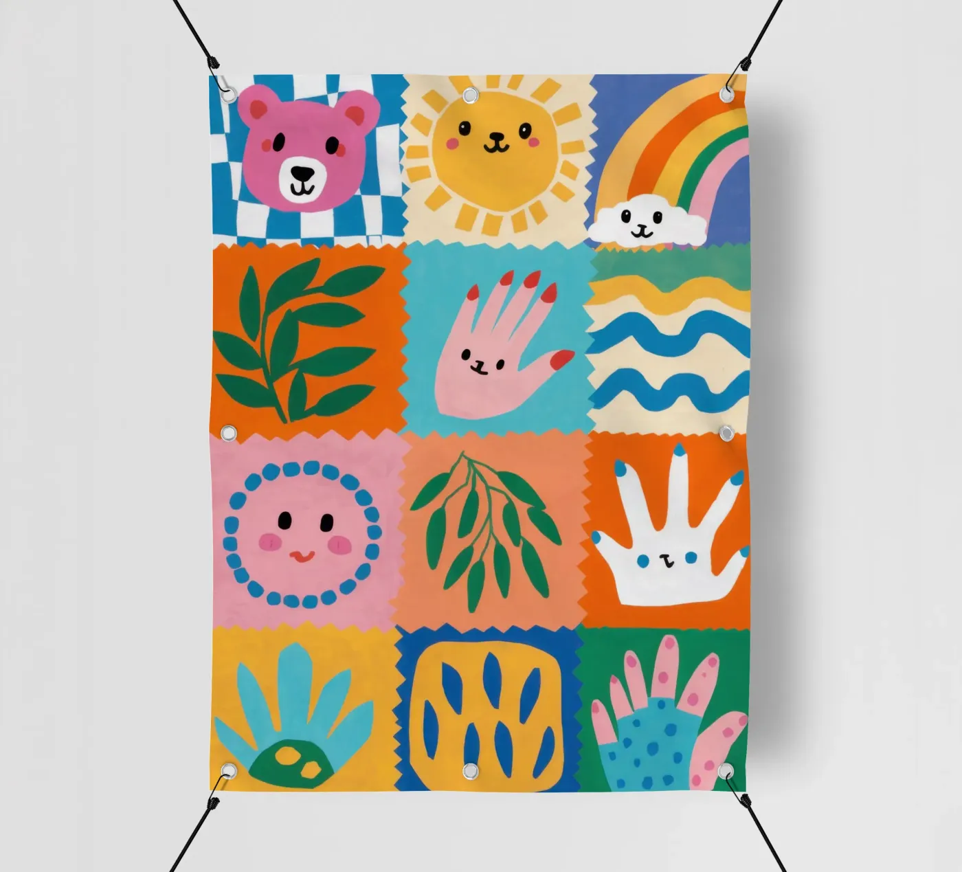 Cute Character Patchwork pvc cover by Selene Shade