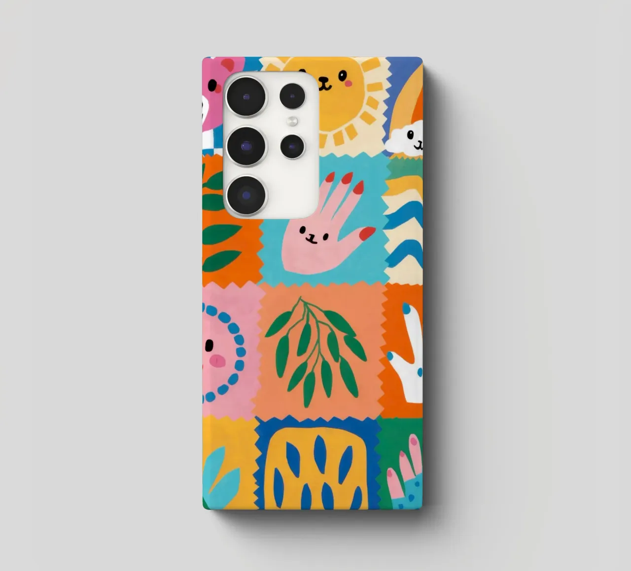 Cute Character Patchwork cover samsung da Selene Shade