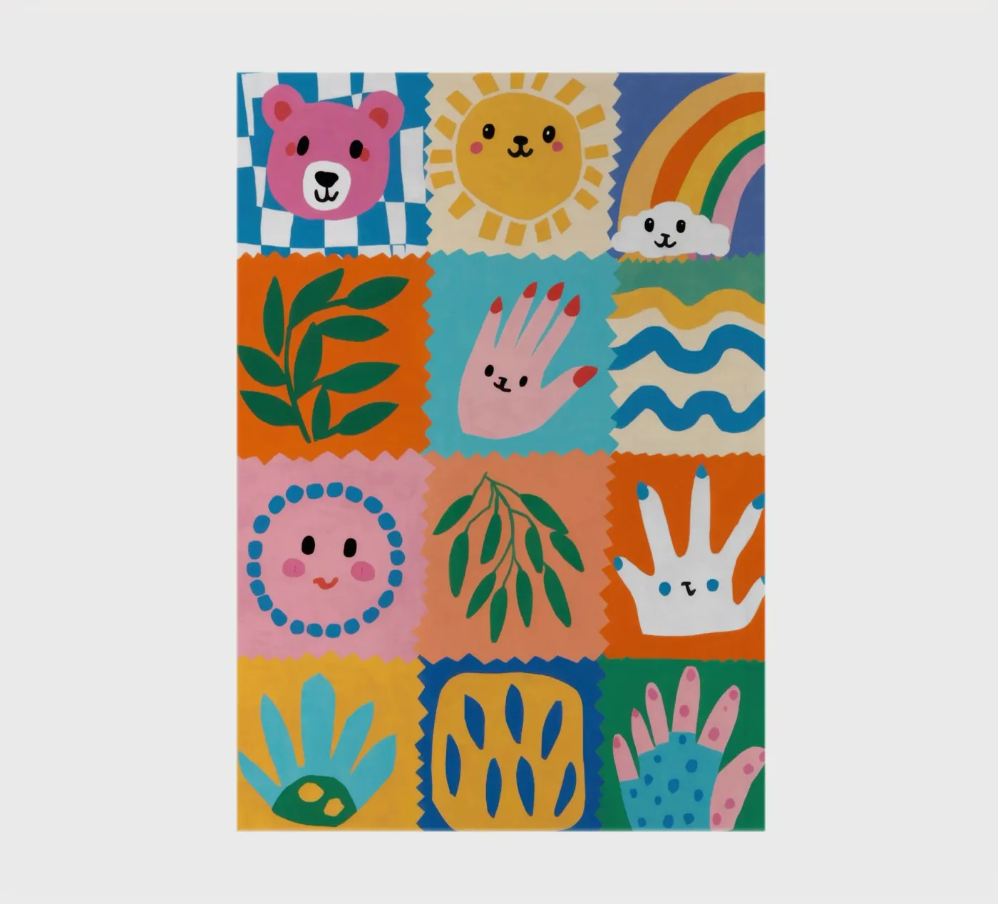 Cute Character Patchwork notebook by Selene Shade