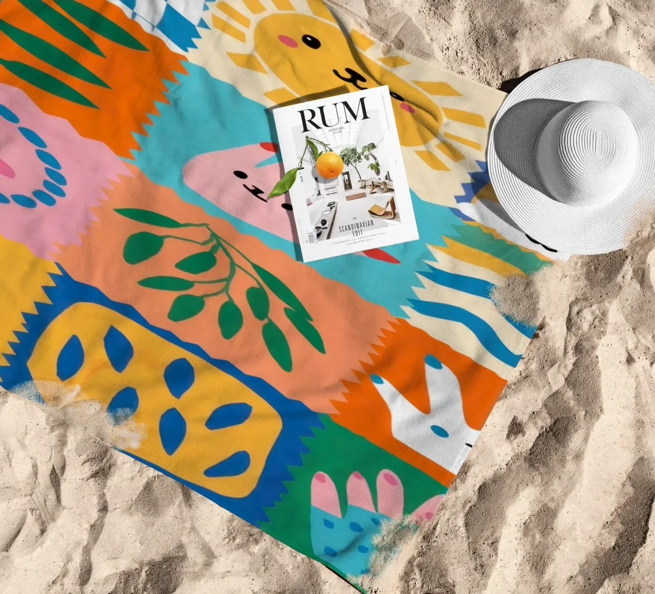 Cute Character Patchwork telo mare da Selene Shade