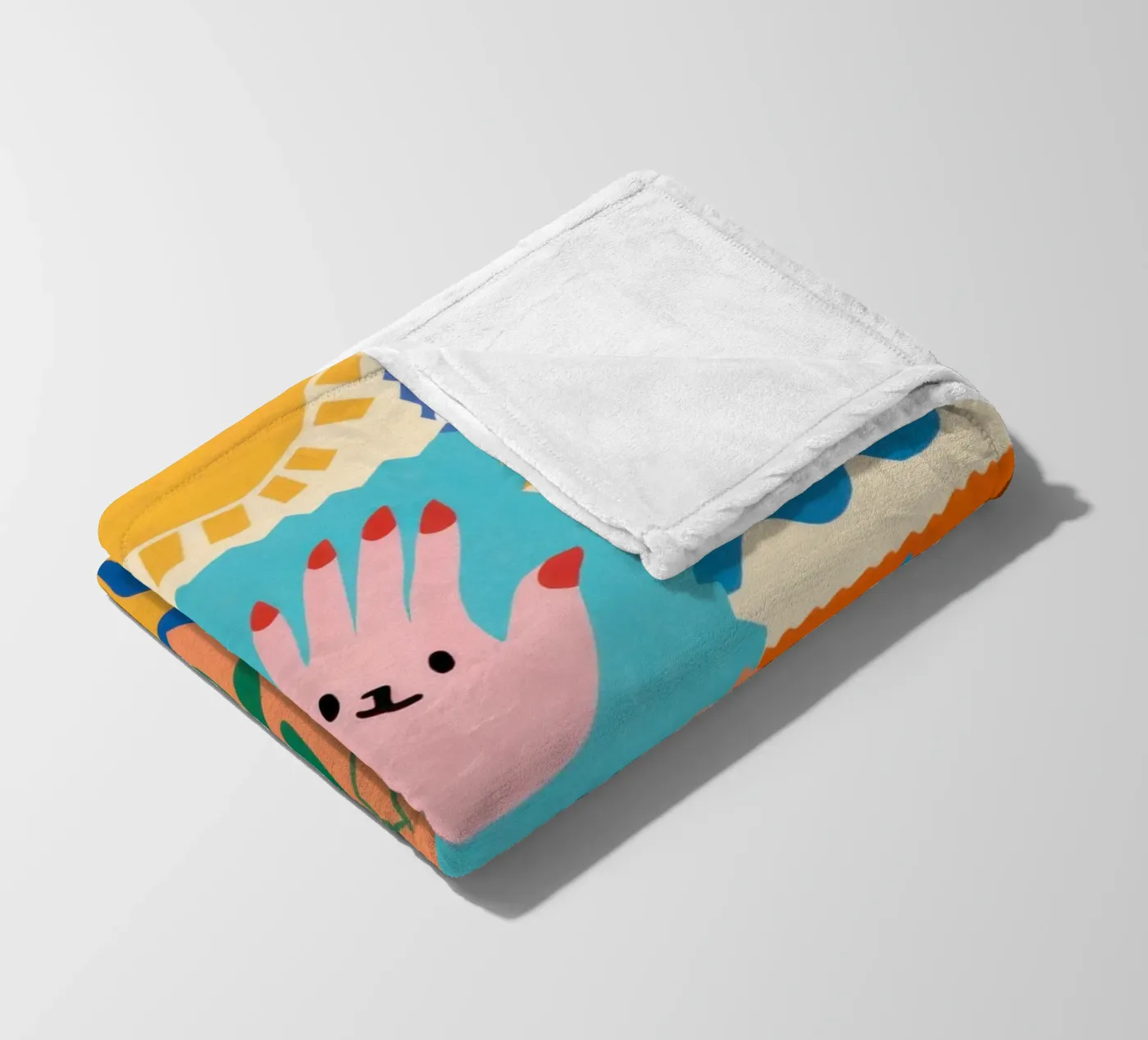 Cute Character Patchwork fleecedeken van Selene Shade