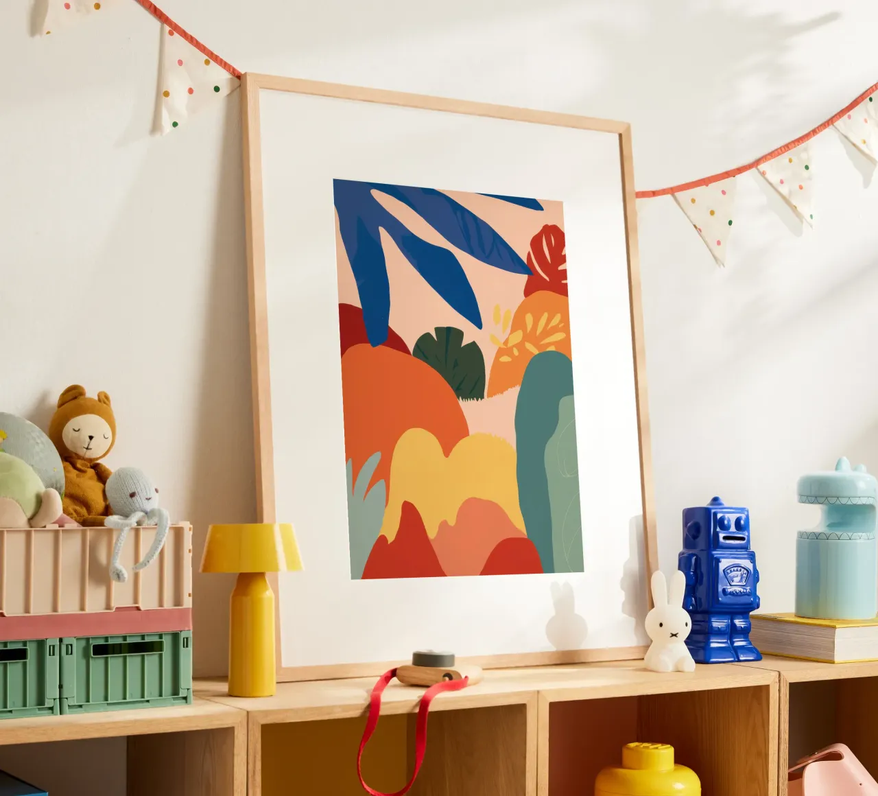 Forme astratte del paesaggio poster da Irish Strokes