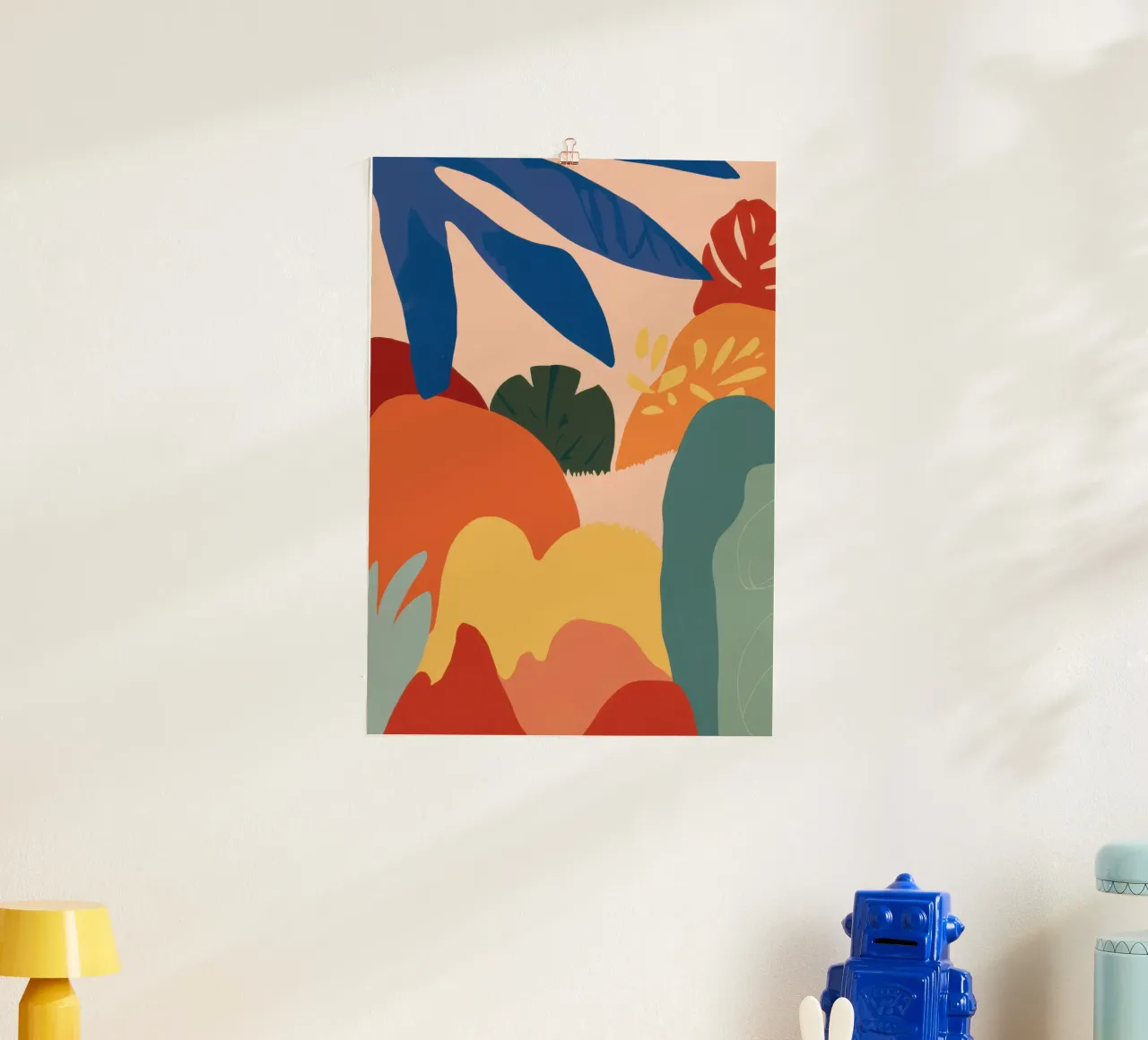Forme astratte del paesaggio poster da Irish Strokes