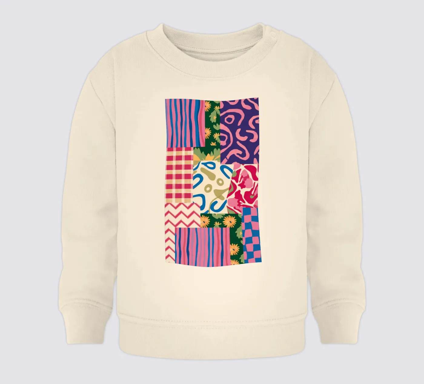 Patchwork Scribble Pattern sweat pour bébé de Obs Canvas