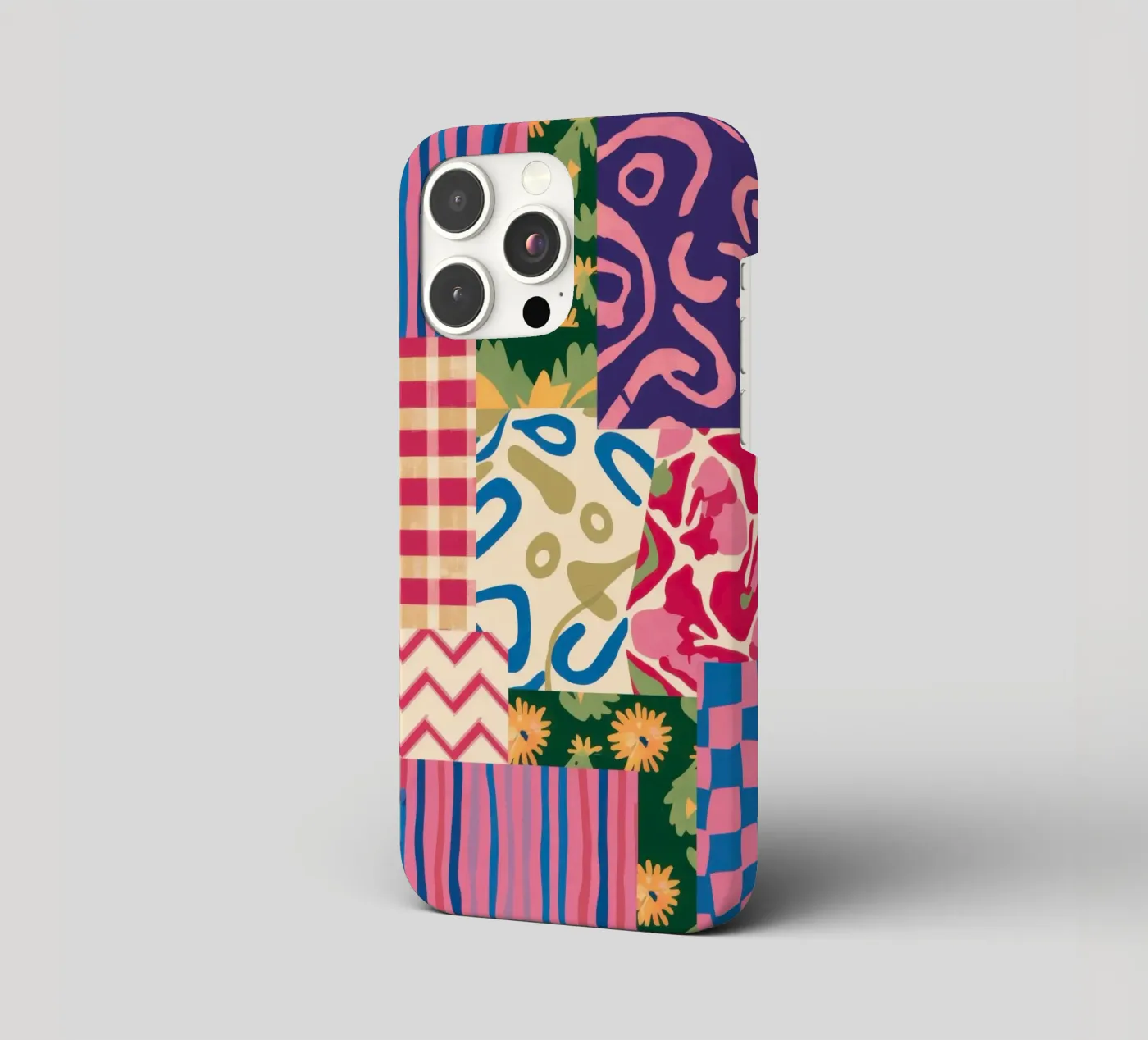 Patchwork Scribble Pattern iphone hoesje van Obs Canvas