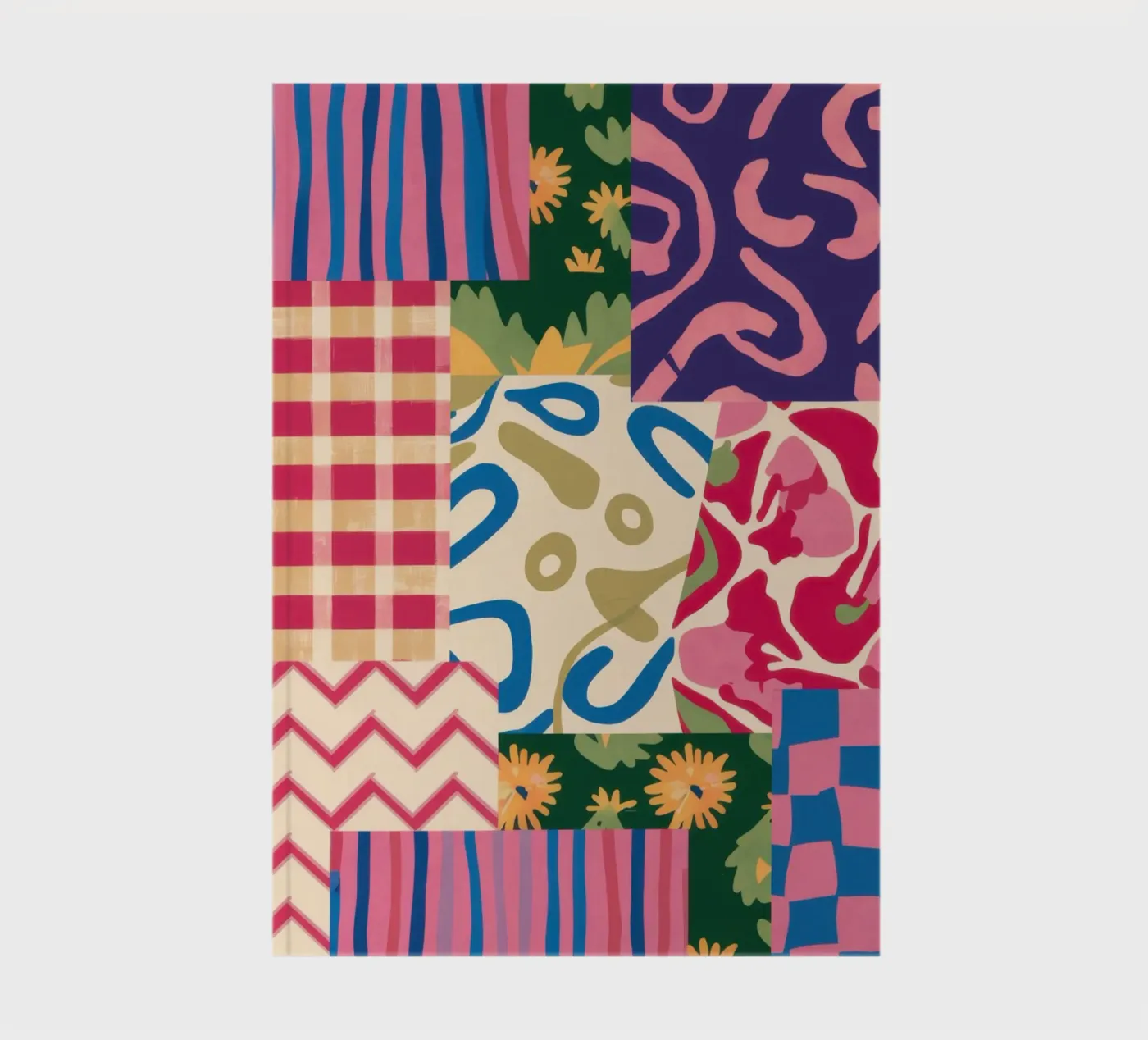 Patchwork Scribble Pattern Notizbuch von Obs Canvas