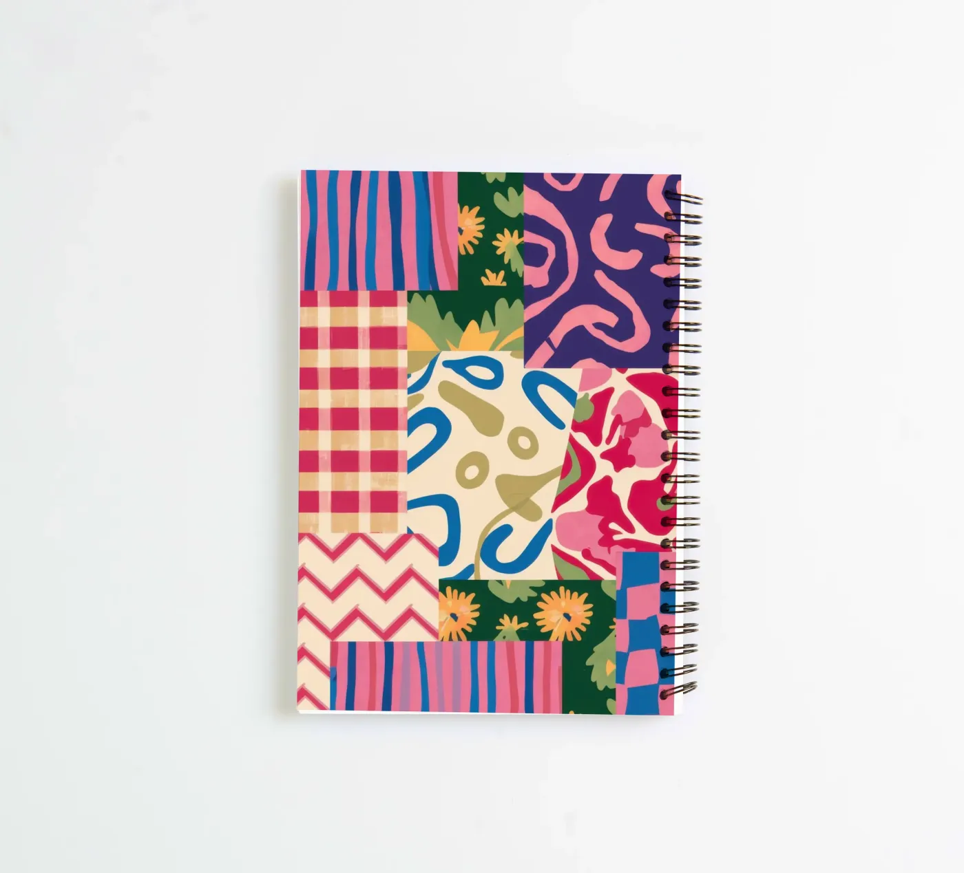 Patchwork Scribble Pattern diario ad anelli da Obs Canvas