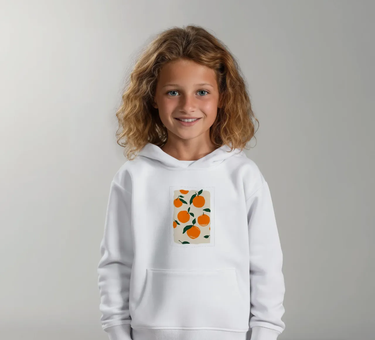 Rami d'arancio freschi felpa bambino con cappuccio da Selene Shade