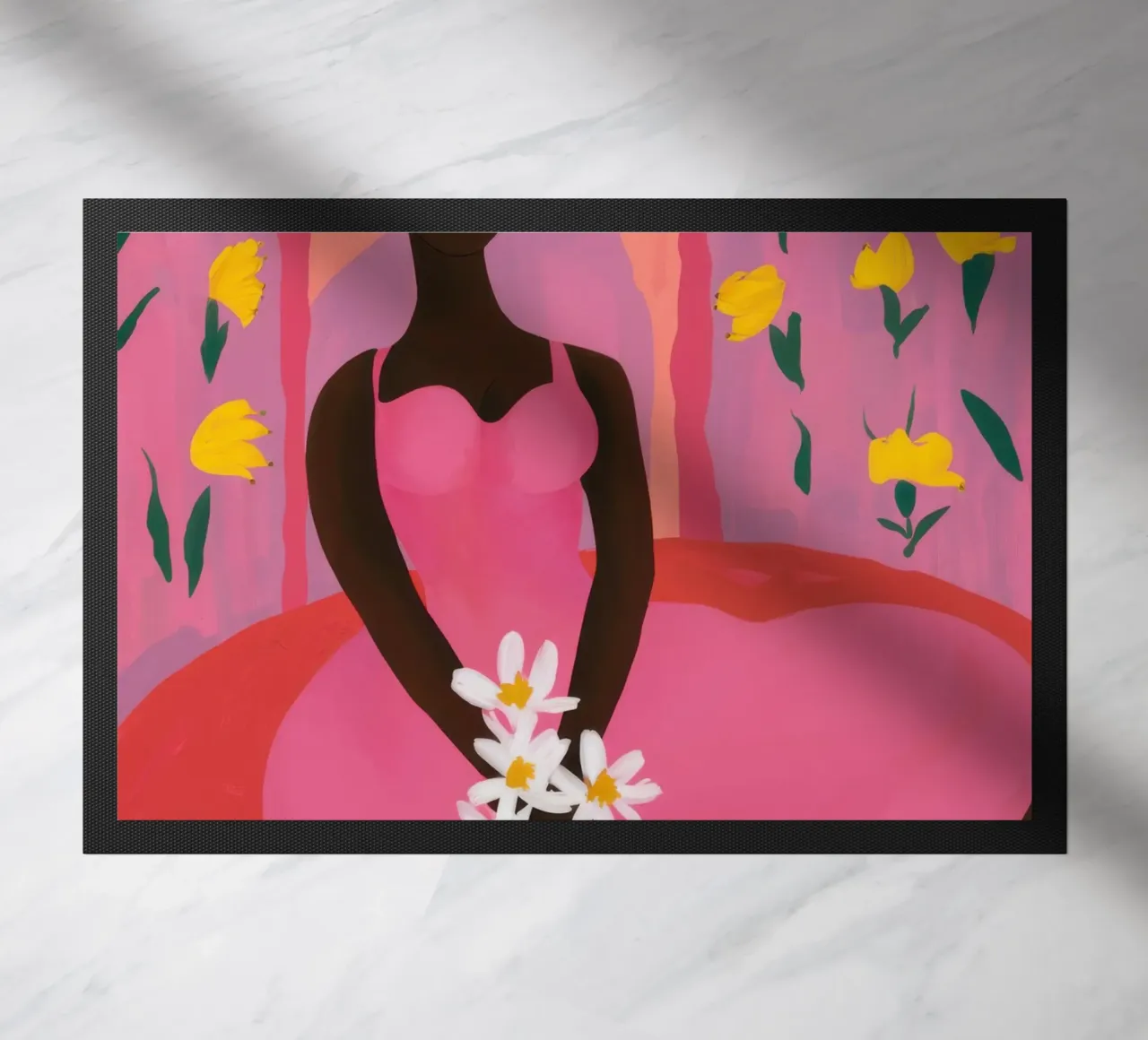 Musa rosa aggraziata zerbino da Obs Canvas