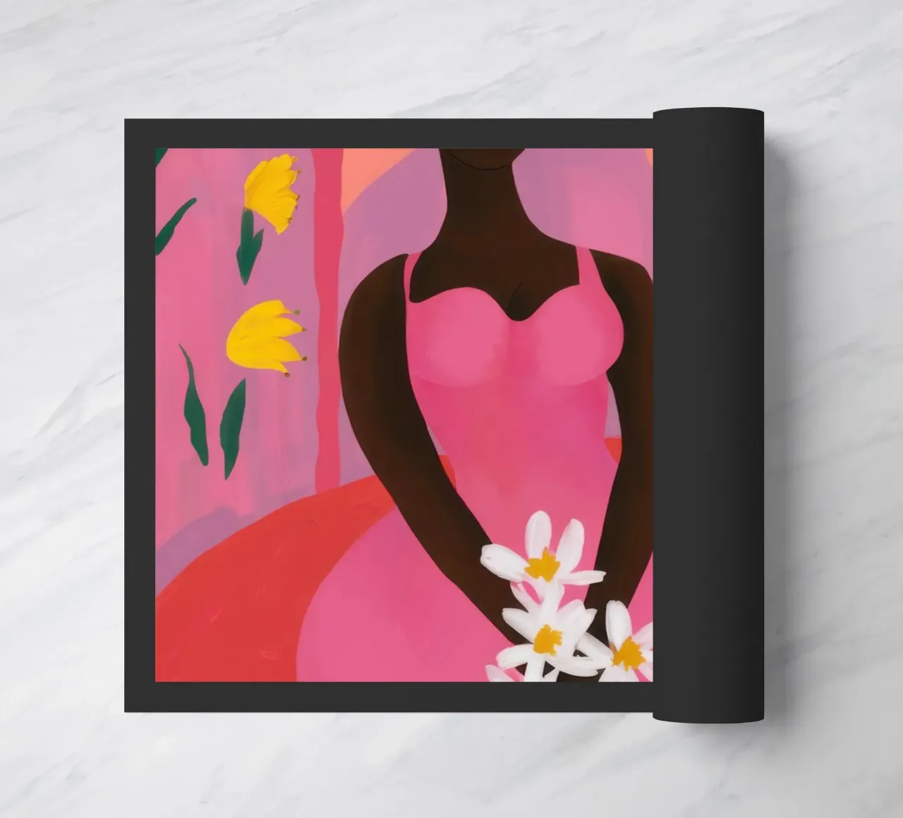 Musa rosa aggraziata zerbino da Obs Canvas