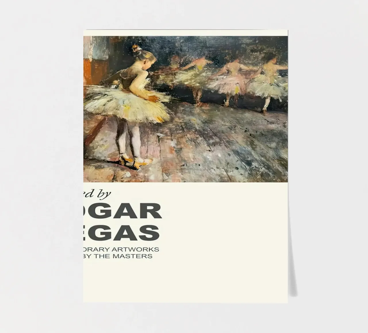 Ispirato - Edgar Degas foglio adesivo da Alfieson