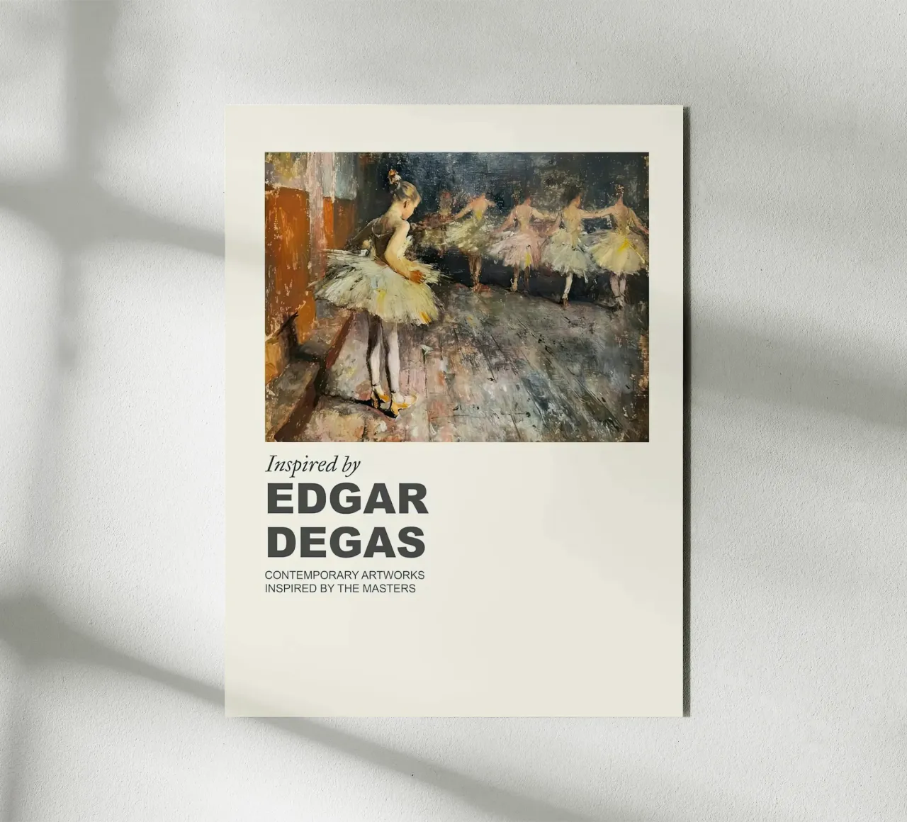 Ispirato - Edgar Degas alluminio dibond da Alfieson