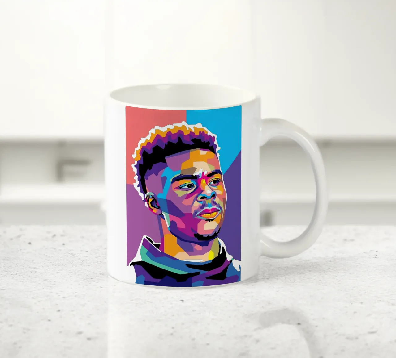 Bukayo Saka Bello tazza in ceramica da Gust Sporer FOTBALL