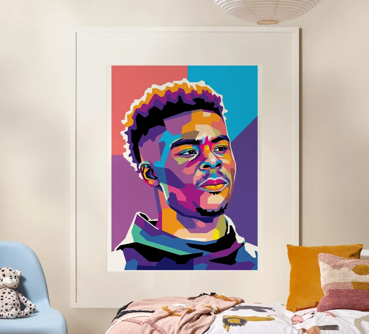 Bukayo Saka Handsome hahnemühle by Gust Sporer FOTBALL