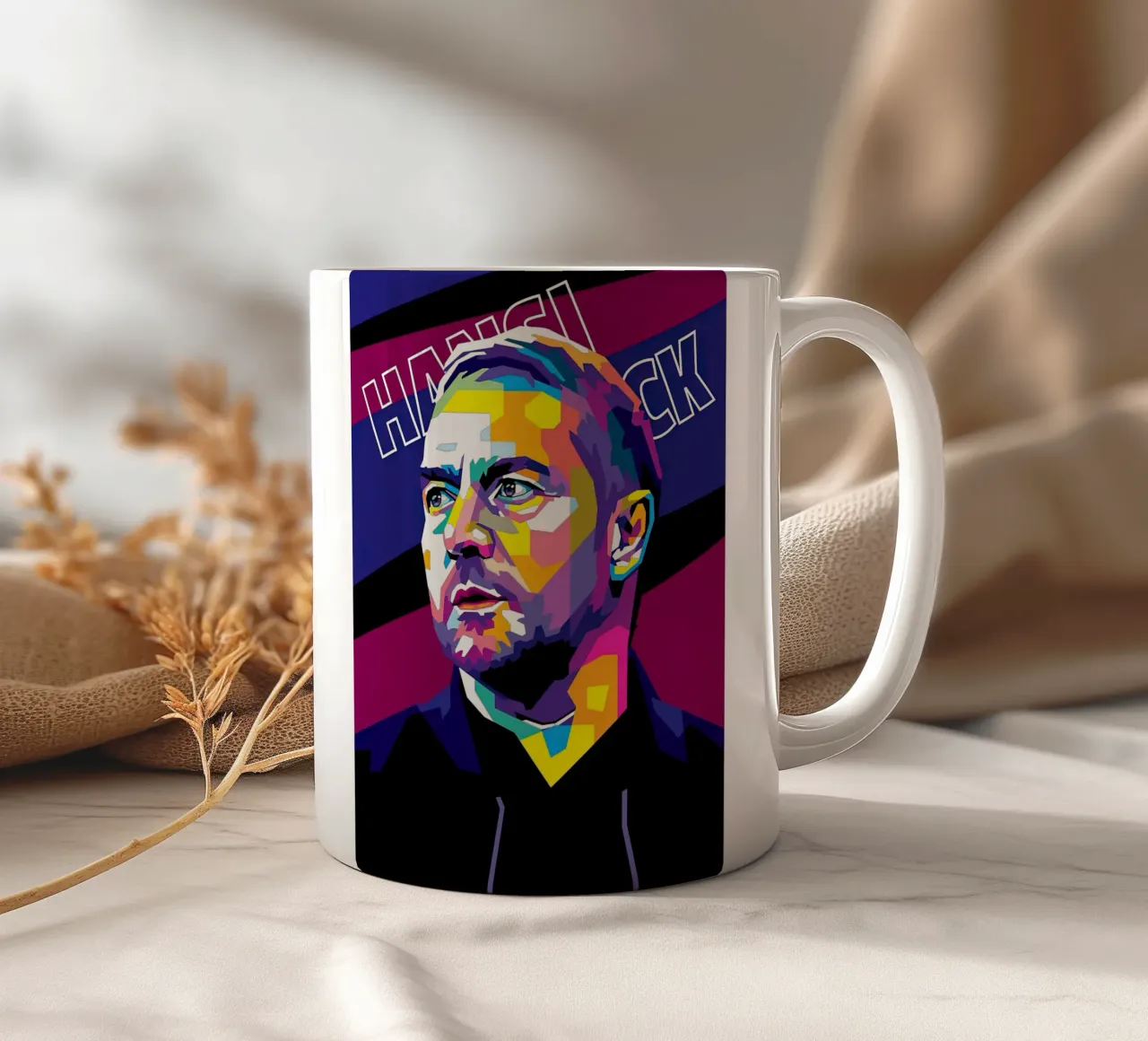 Hansi Flick in tazza in ceramica da Gust Sporer FOTBALL