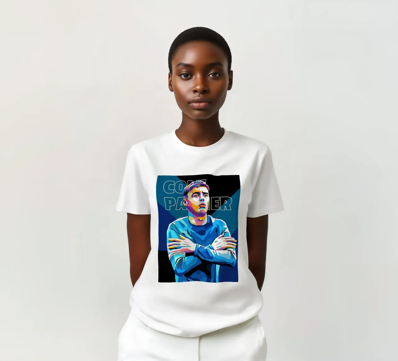 Cole Palmer in T-Shirt von Gust Sporer FOTBALL