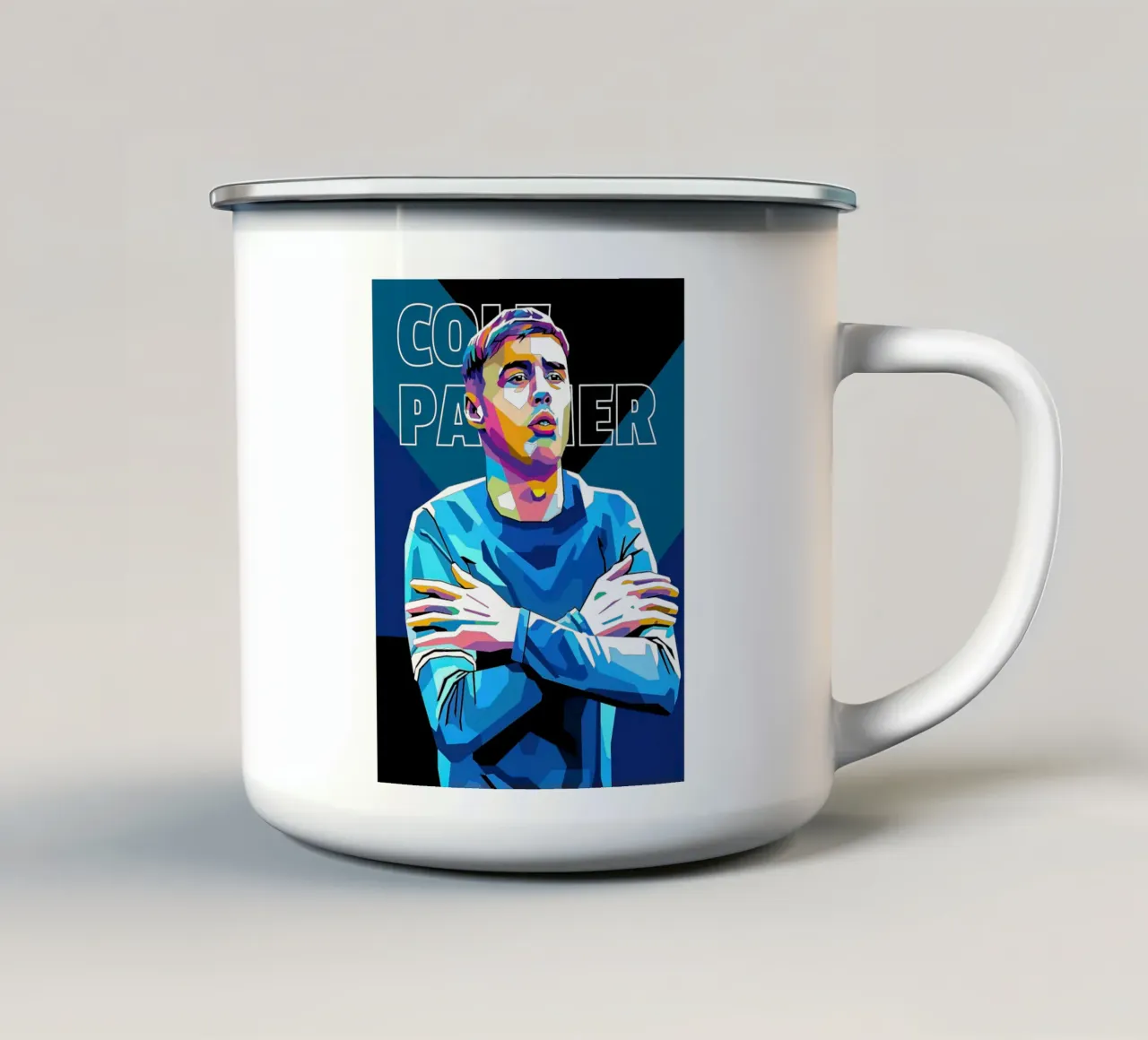 Cole Palmer in tazza in smalto da Gust Sporer FOTBALL