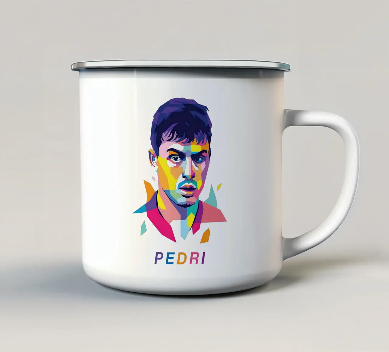 Pedri tazza in smalto da Gust Sporer FOTBALL