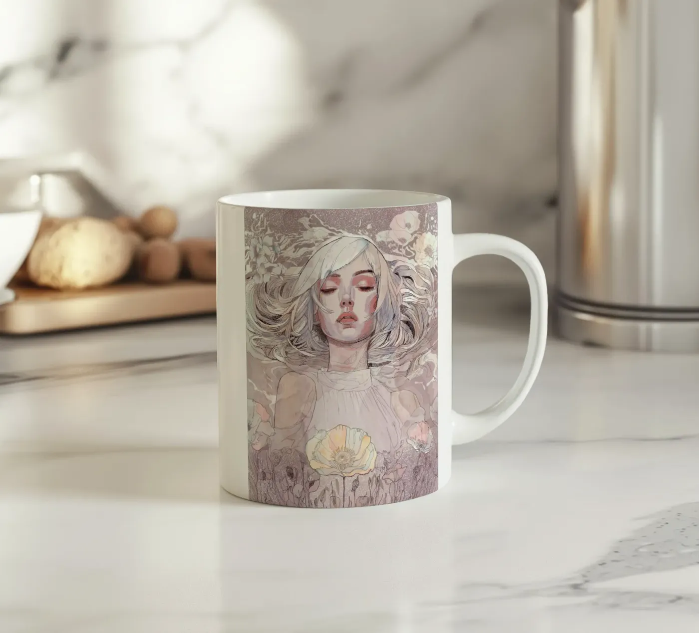 escape ceramic mug by Giulio Iurissevich