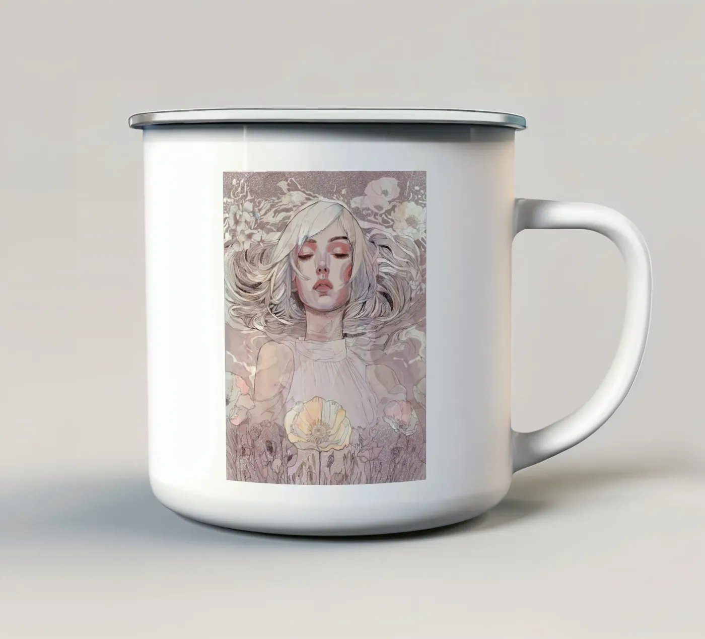 escape enamel mug by Giulio Iurissevich
