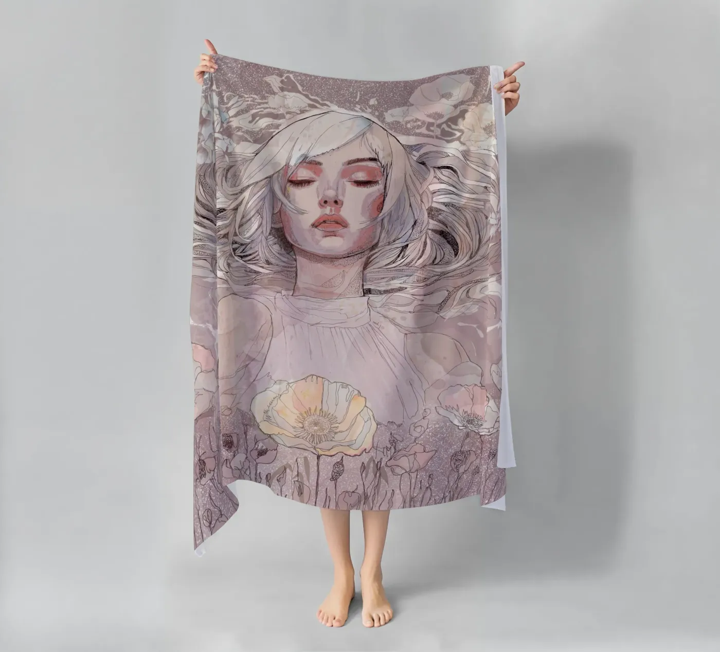 escape beach towel by Giulio Iurissevich