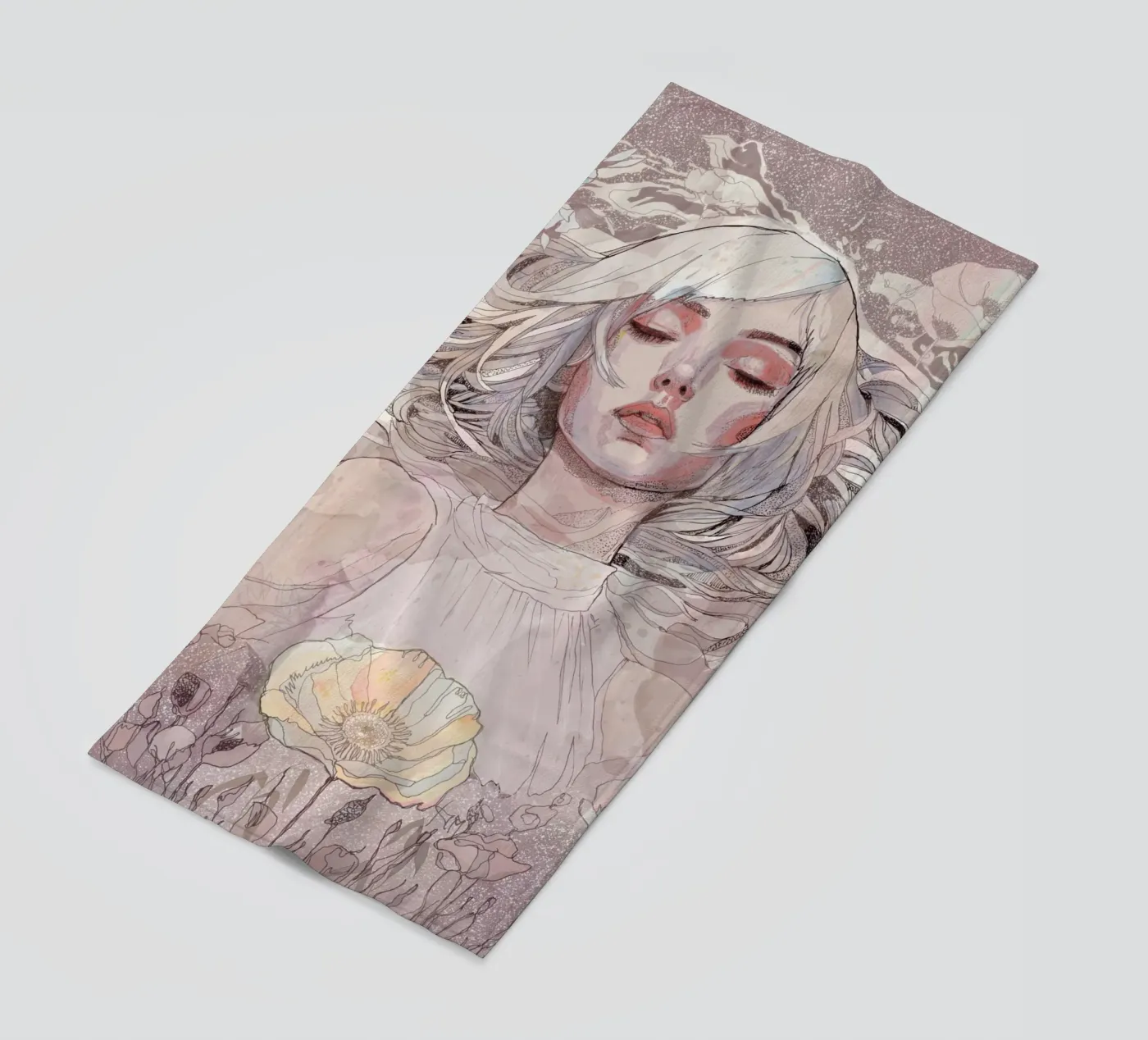 escape beach towel by Giulio Iurissevich