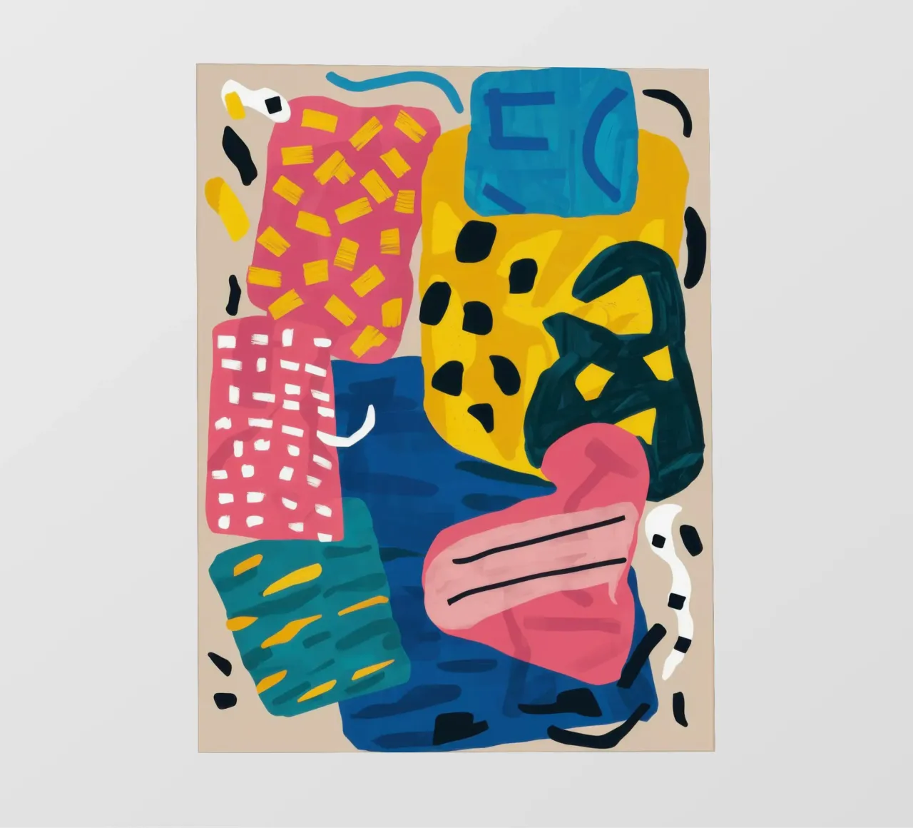 Collage di forme giocose pellicola backlit da Obs Canvas