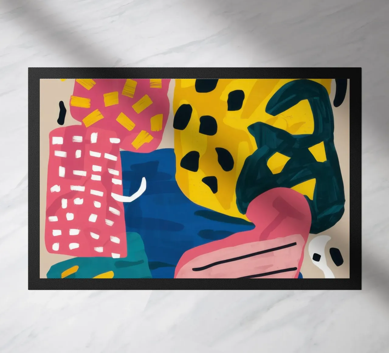 Collage di forme giocose zerbino da Obs Canvas