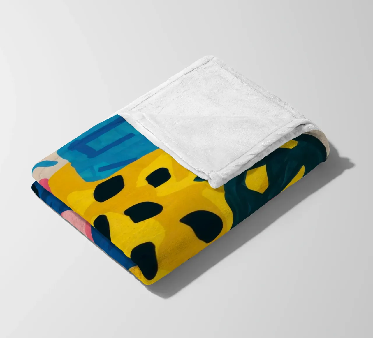 Collage di forme giocose coperta in pile da Obs Canvas