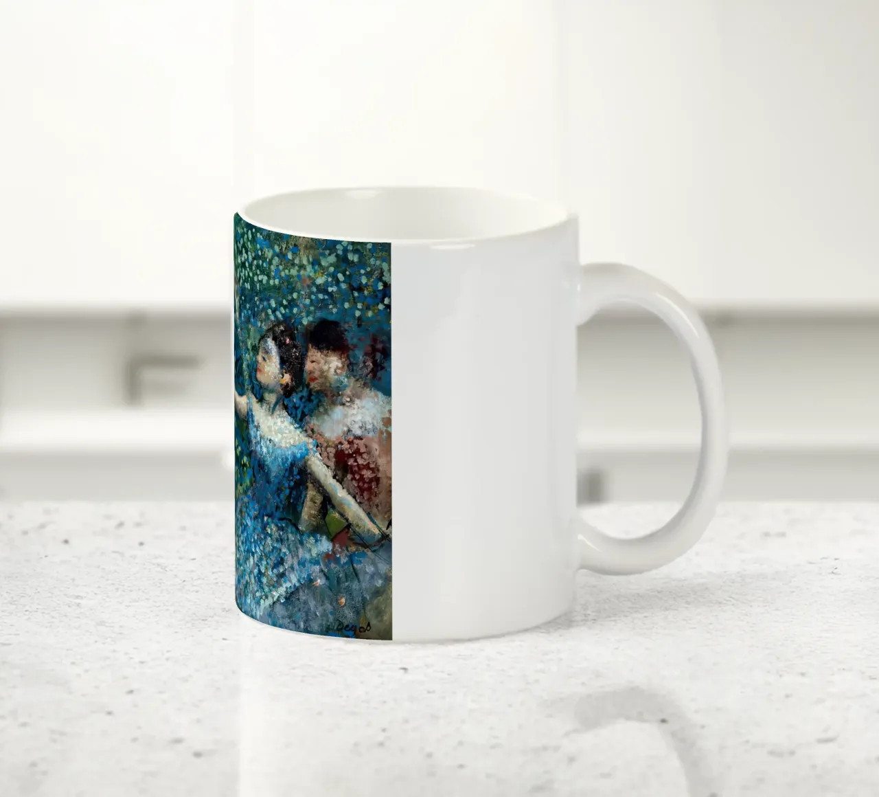 Ballerina con tamburello - Edgar Degas tazza in ceramica da Alfieson