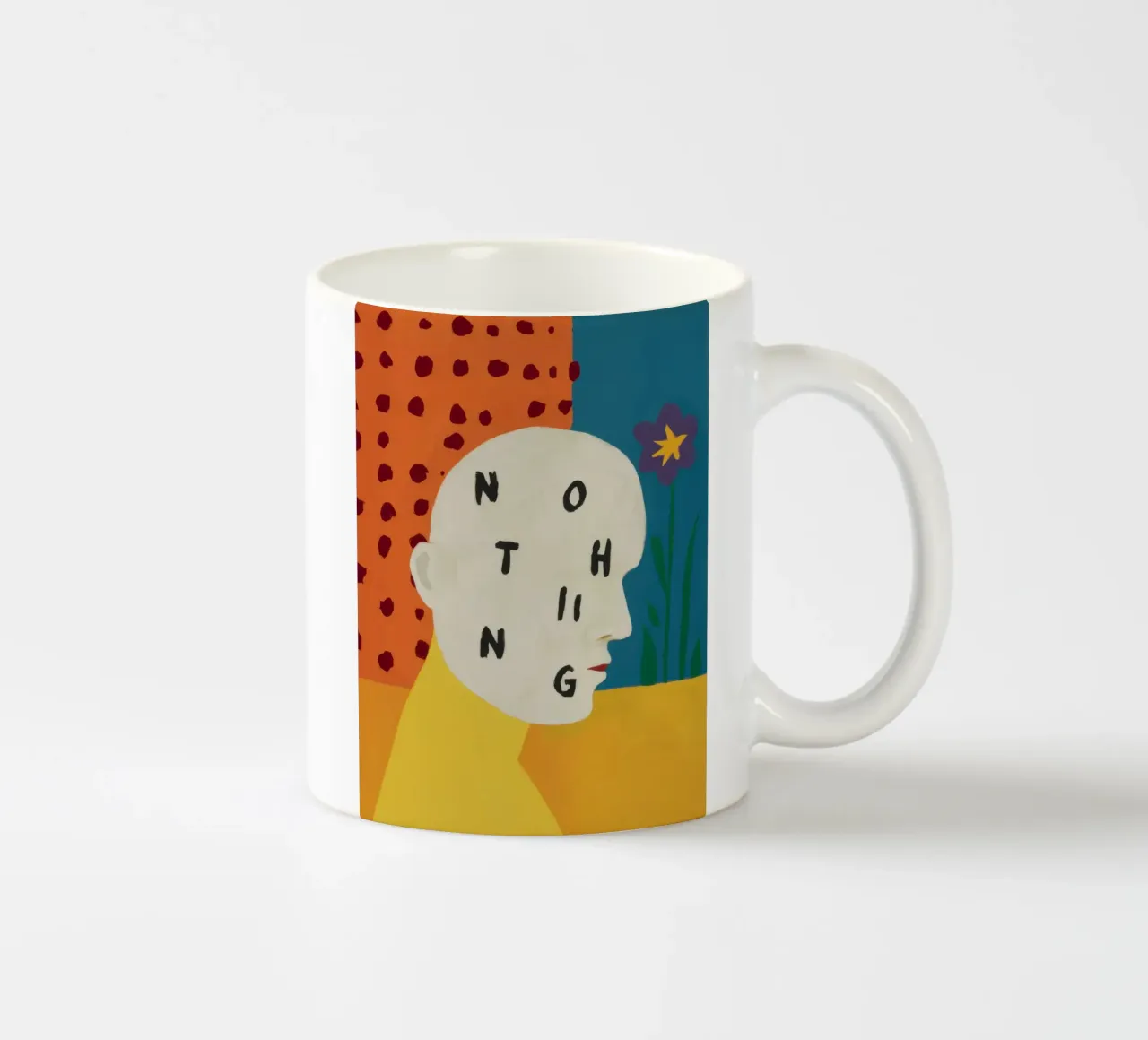 Versi sul nulla astratto tazza in ceramica da Gaia Viesta