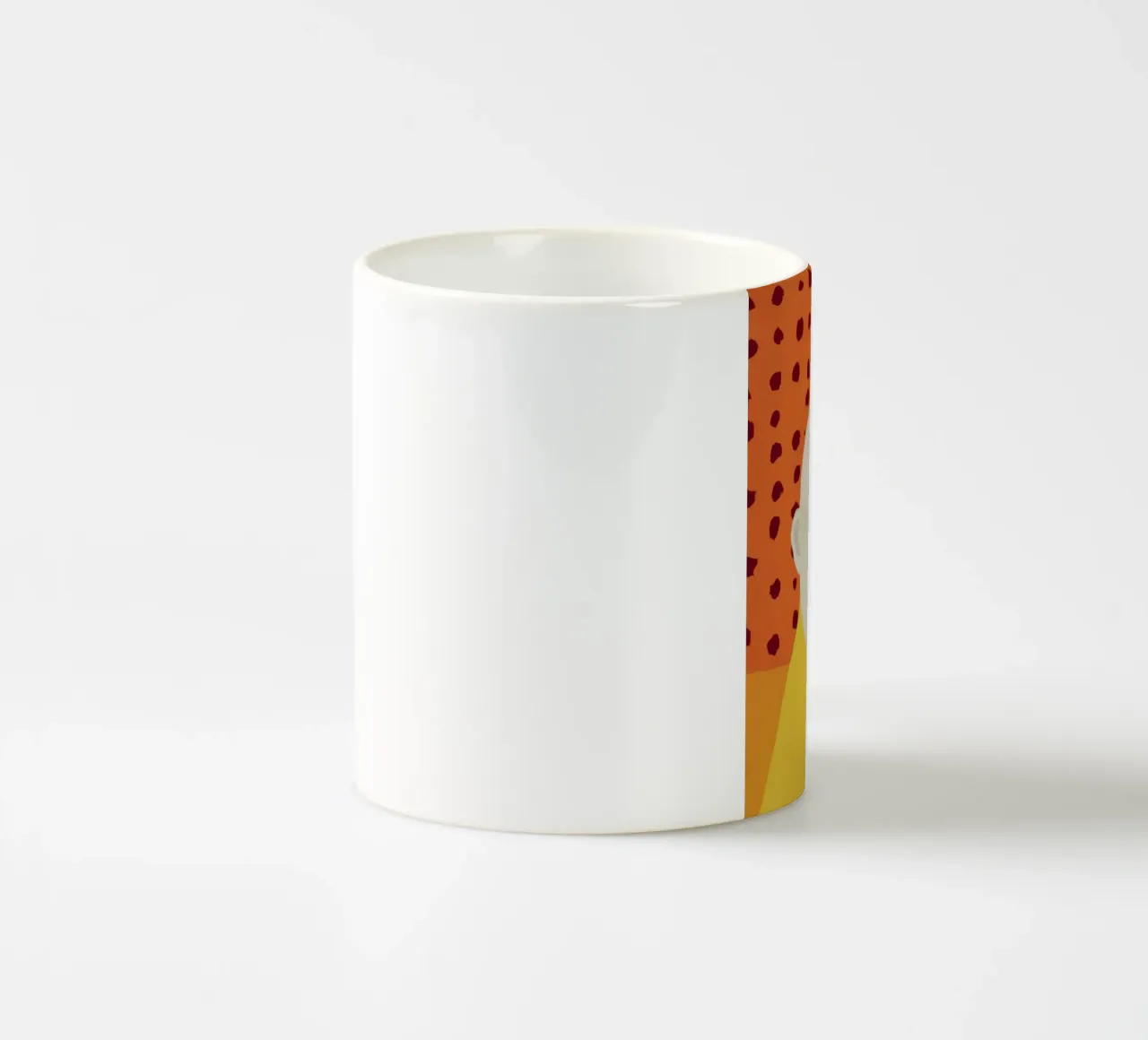 Versi sul nulla astratto tazza in ceramica da Gaia Viesta