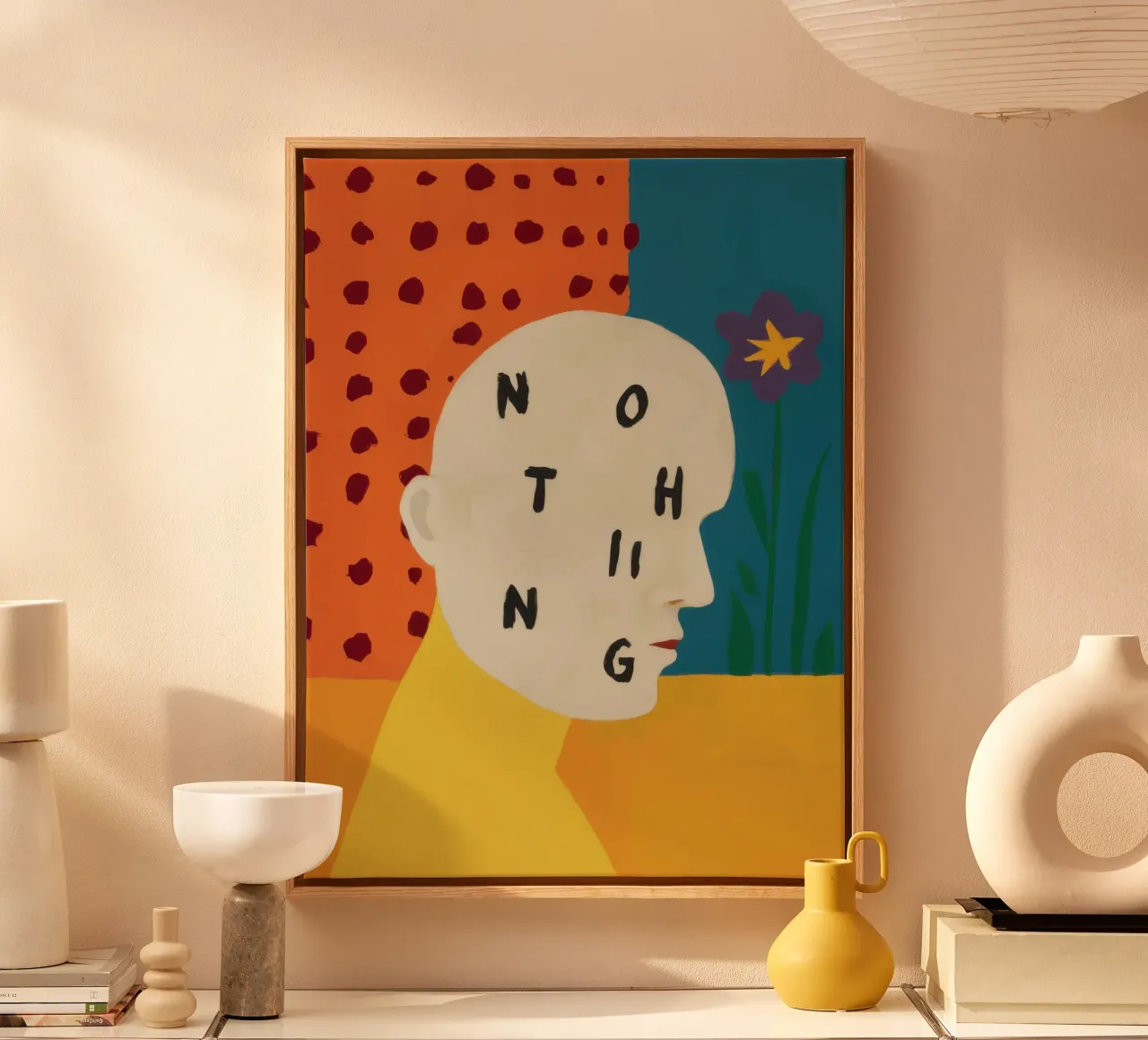 Abstract Niets Vers canvas van Gaia Viesta