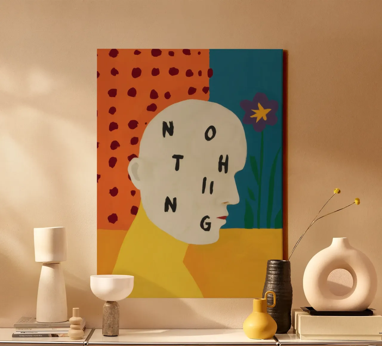 Abstract Niets Vers canvas van Gaia Viesta
