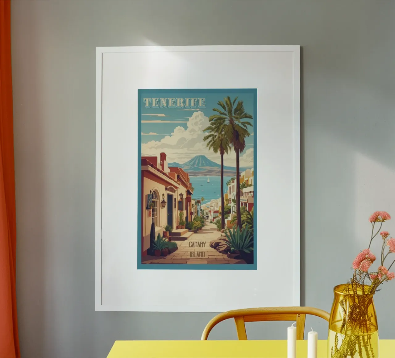 Tenerife Paradise Dreams Viaggio d'epoca carta hahnemühle da Hollyhully
