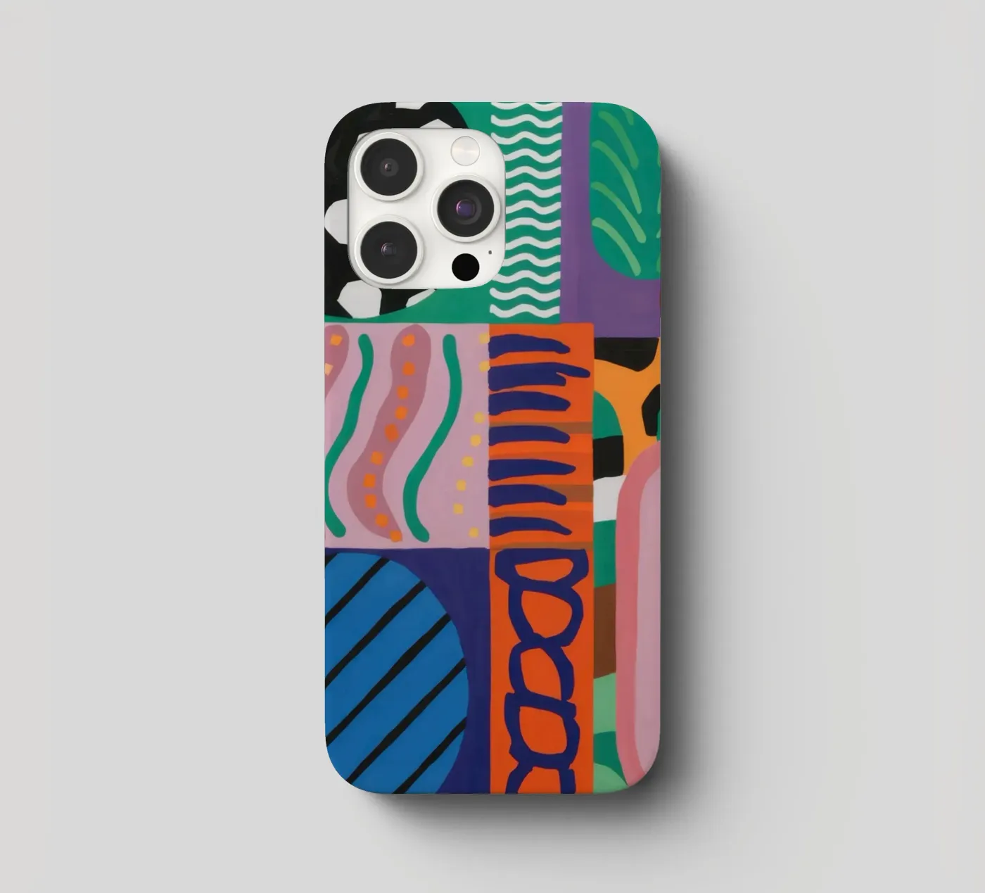 Eclectic Pattern Grid iphone case by Obs Canvas