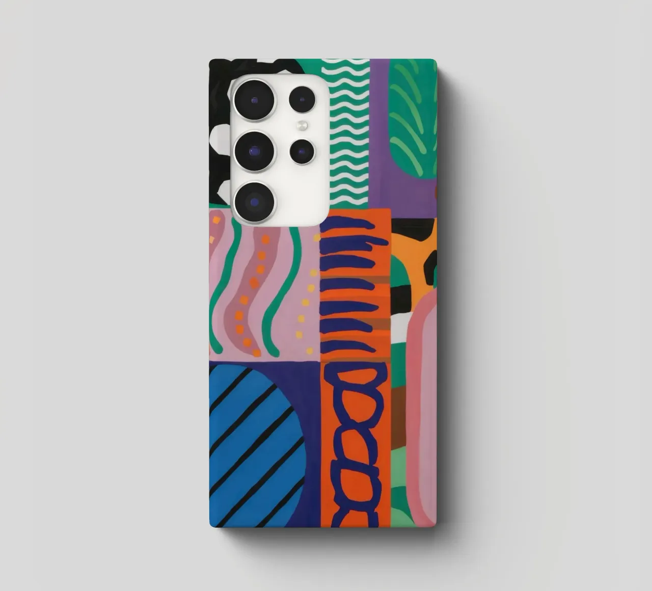Eklektisches Muster Raster Samsung Hülle von Obs Canvas