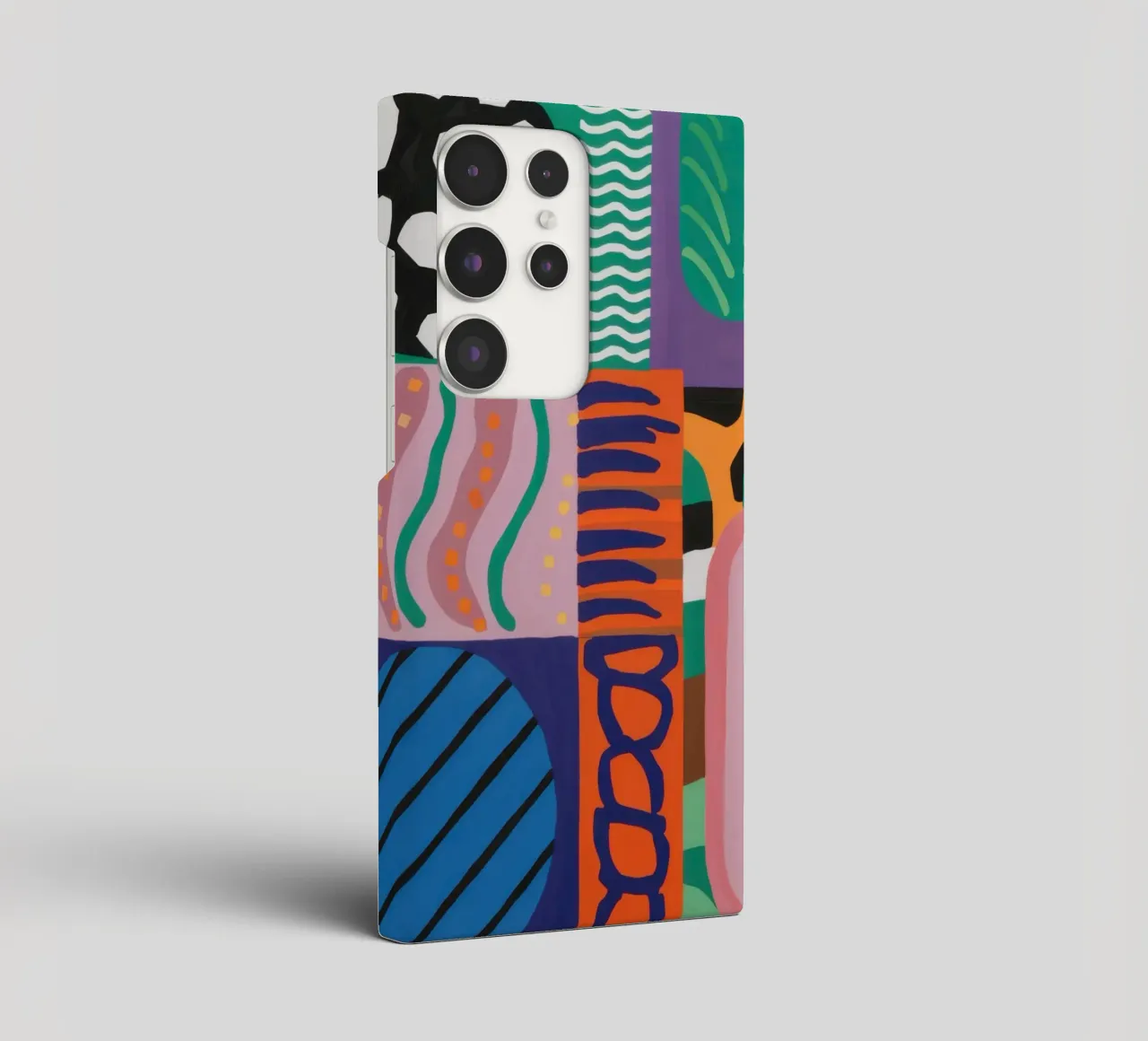 Eklektisches Muster Raster Samsung Hülle von Obs Canvas