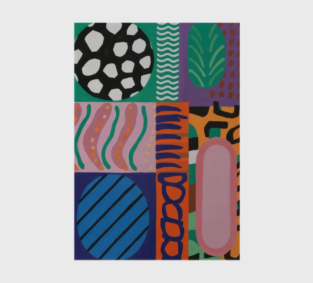 Eclectic Pattern Grid notebook by Obs Canvas