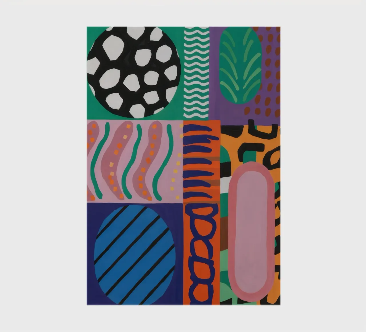 Eclectic Pattern Grid notebook by Obs Canvas