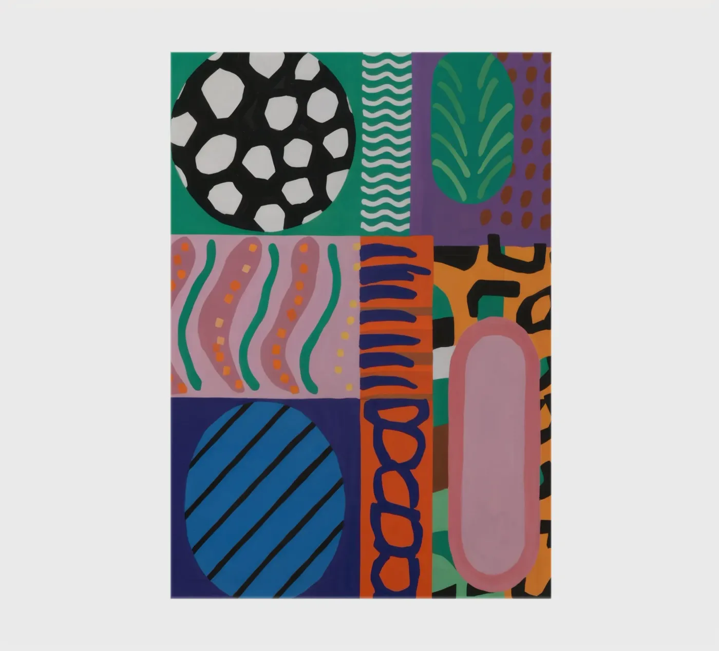 Eclectic Pattern Grid notebook by Obs Canvas