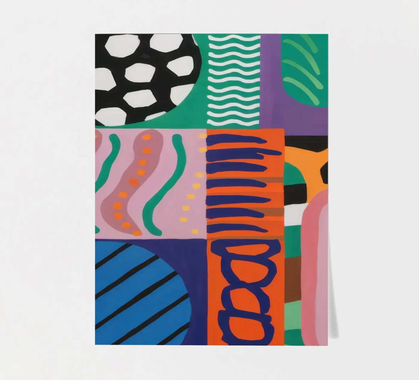 Eclectic Pattern Grid sticker sheet by Obs Canvas