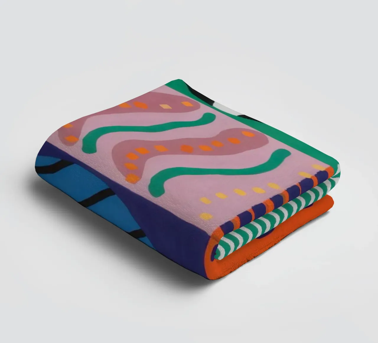 Eclectic Pattern Grid towel by Obs Canvas