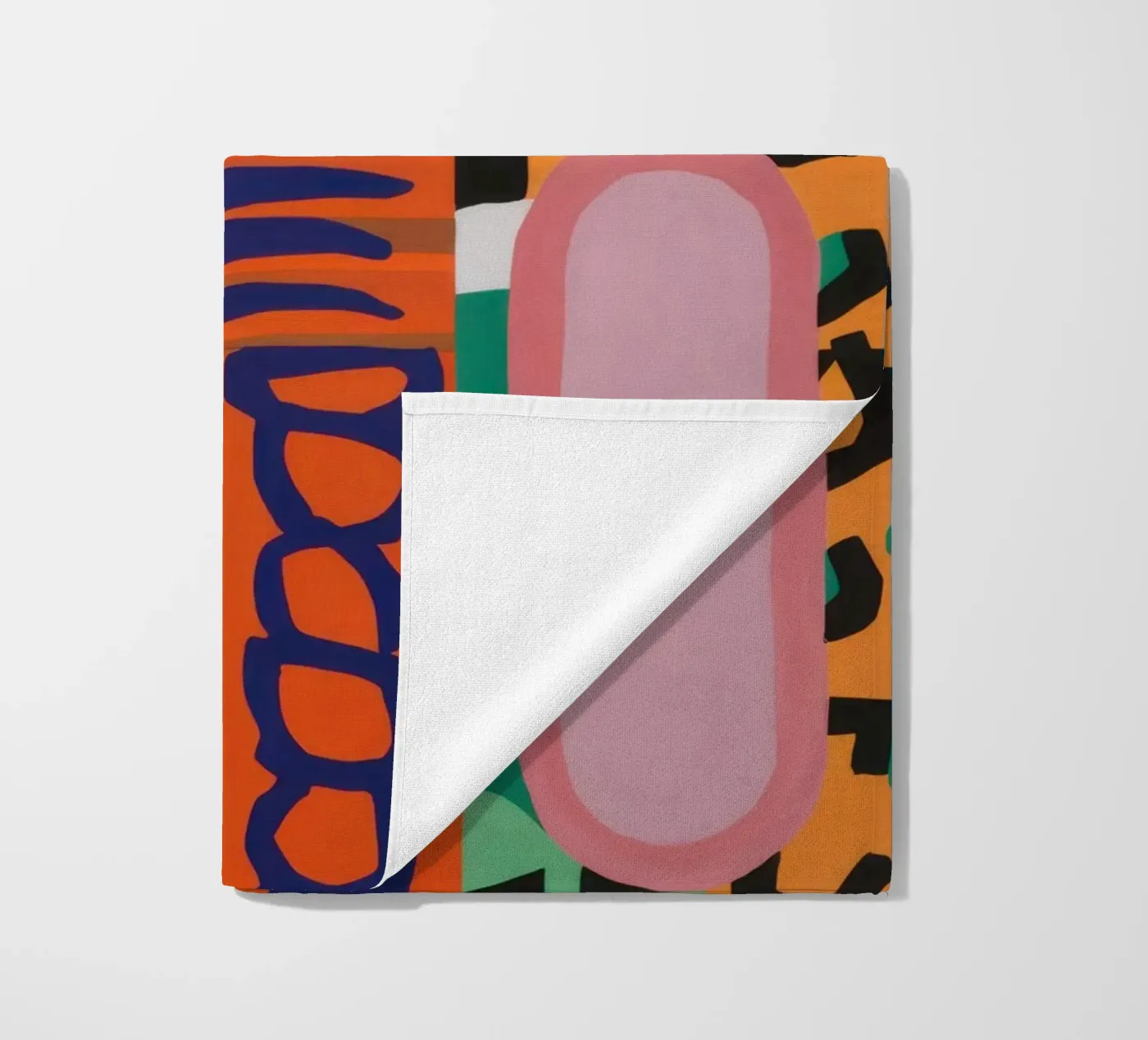 Eclectic Pattern Grid beach towel by Obs Canvas