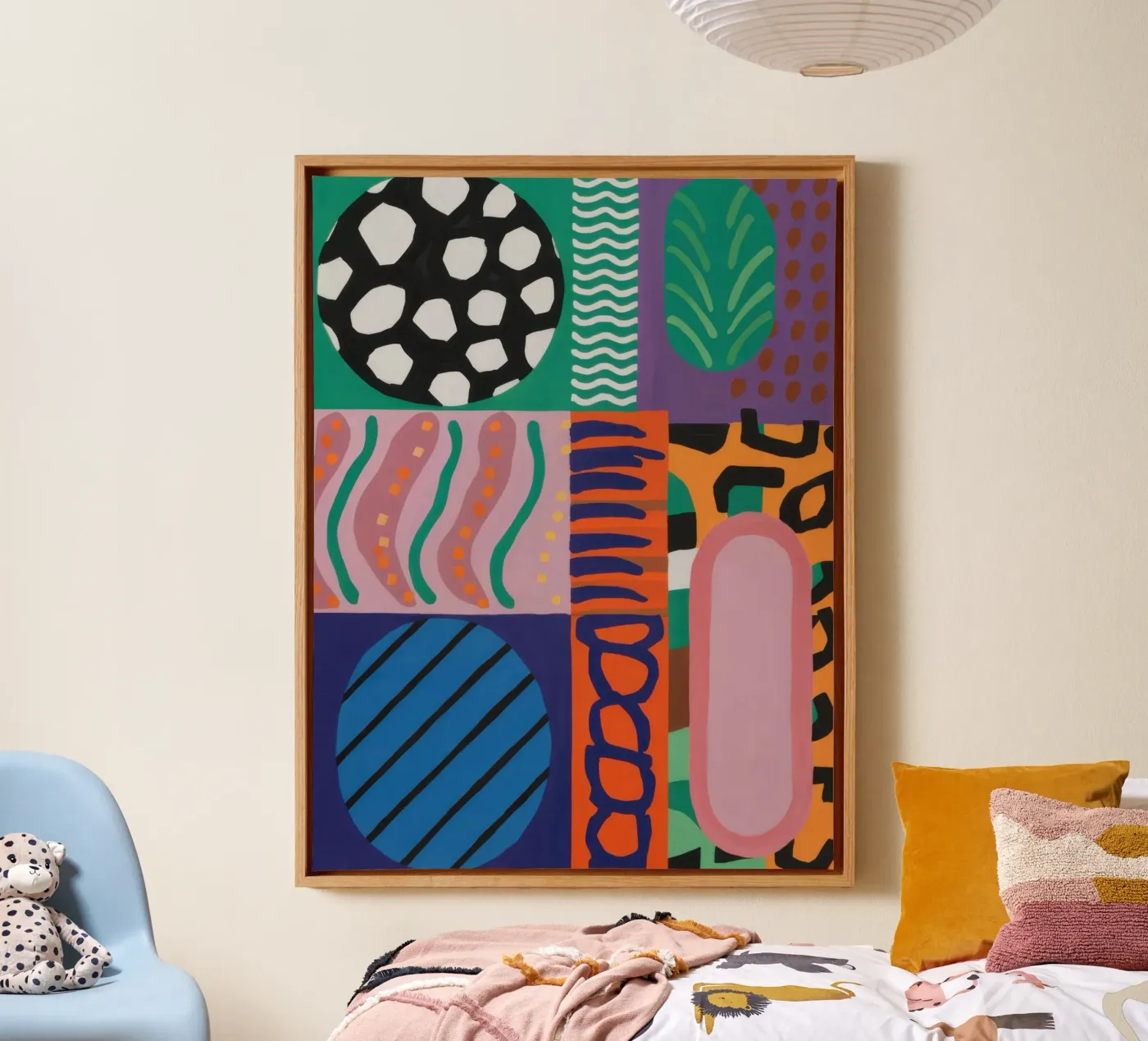 Grille à motifs éclectiques toile de Obs Canvas